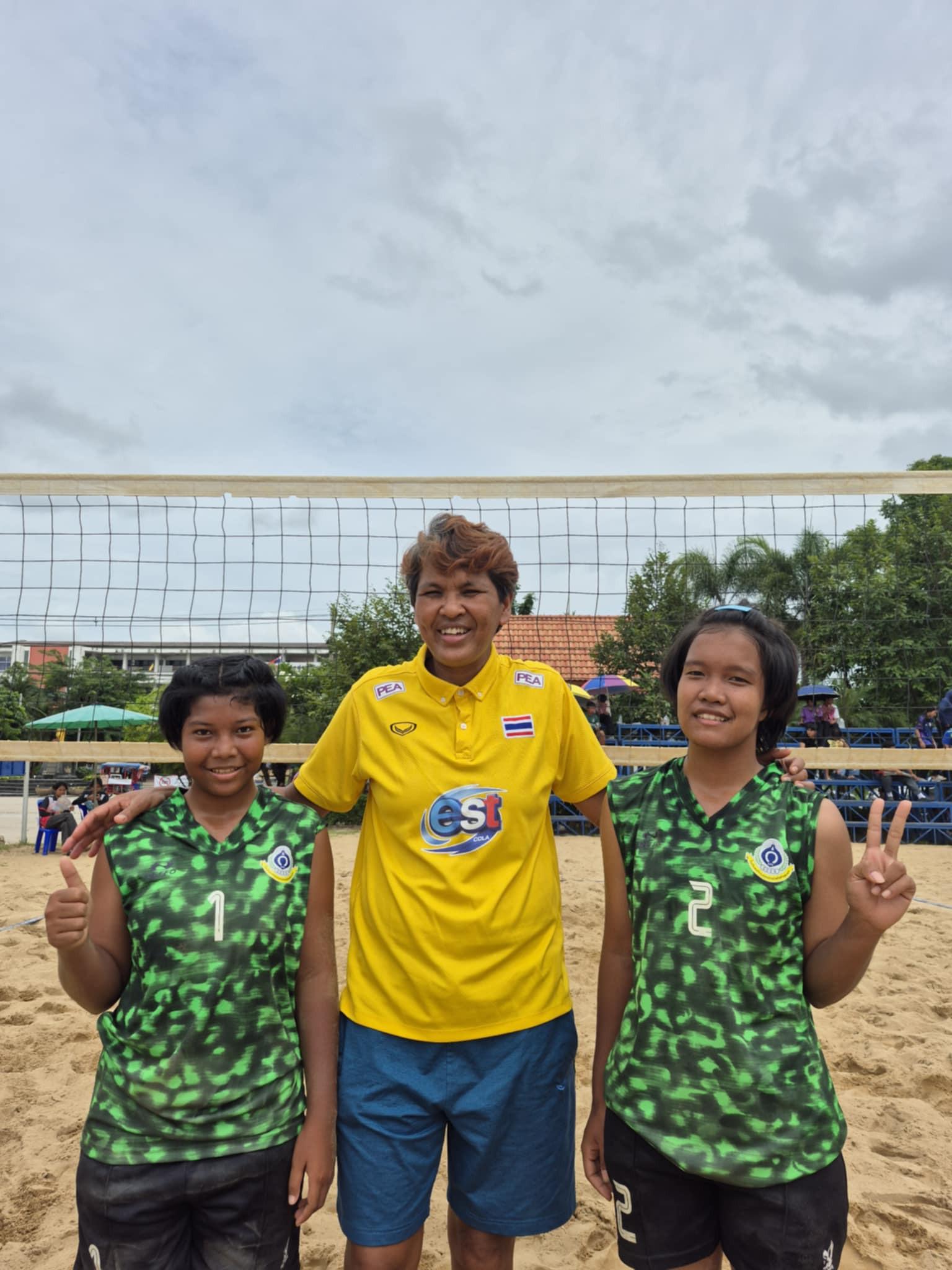 3. ารจัดการแข่งขันชิงชนะเลิศ จังหวัดกำแพงเพชร การแข่งขันวอลเลย์บอลชายหาดหญิง