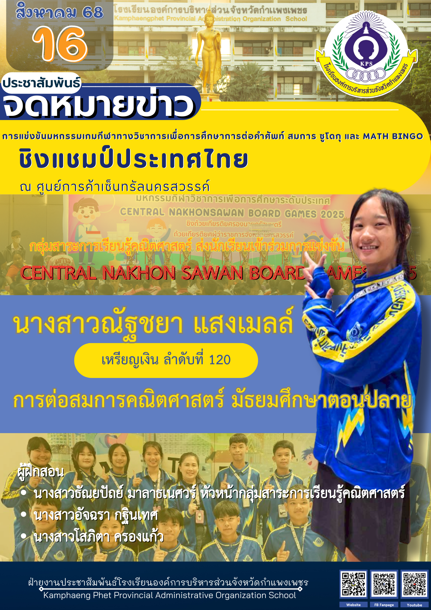 4. CENTRAL NAKHON SAWAN BOARD GAMES 2025 ระดับประเทศ