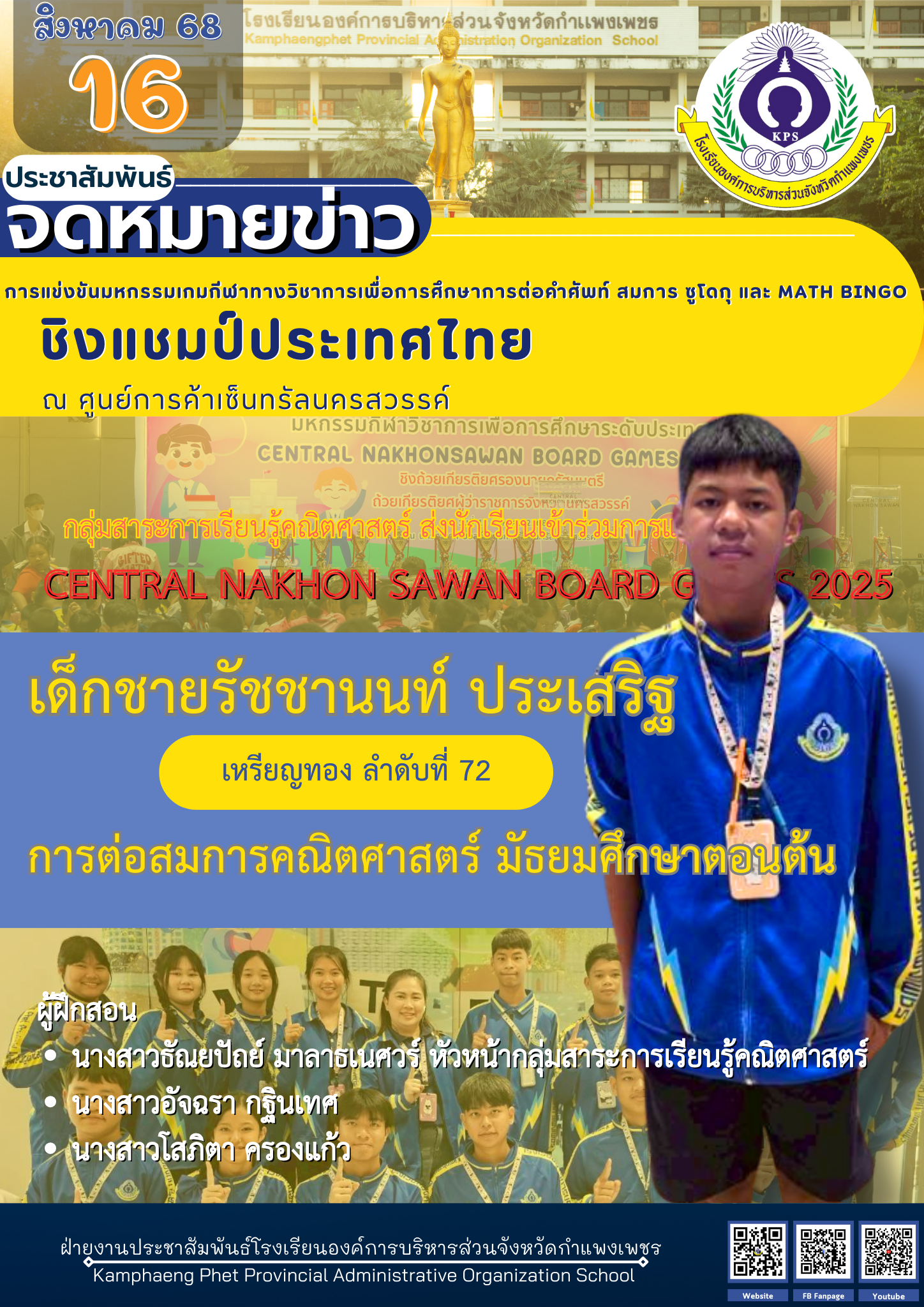 7. CENTRAL NAKHON SAWAN BOARD GAMES 2025 ระดับประเทศ