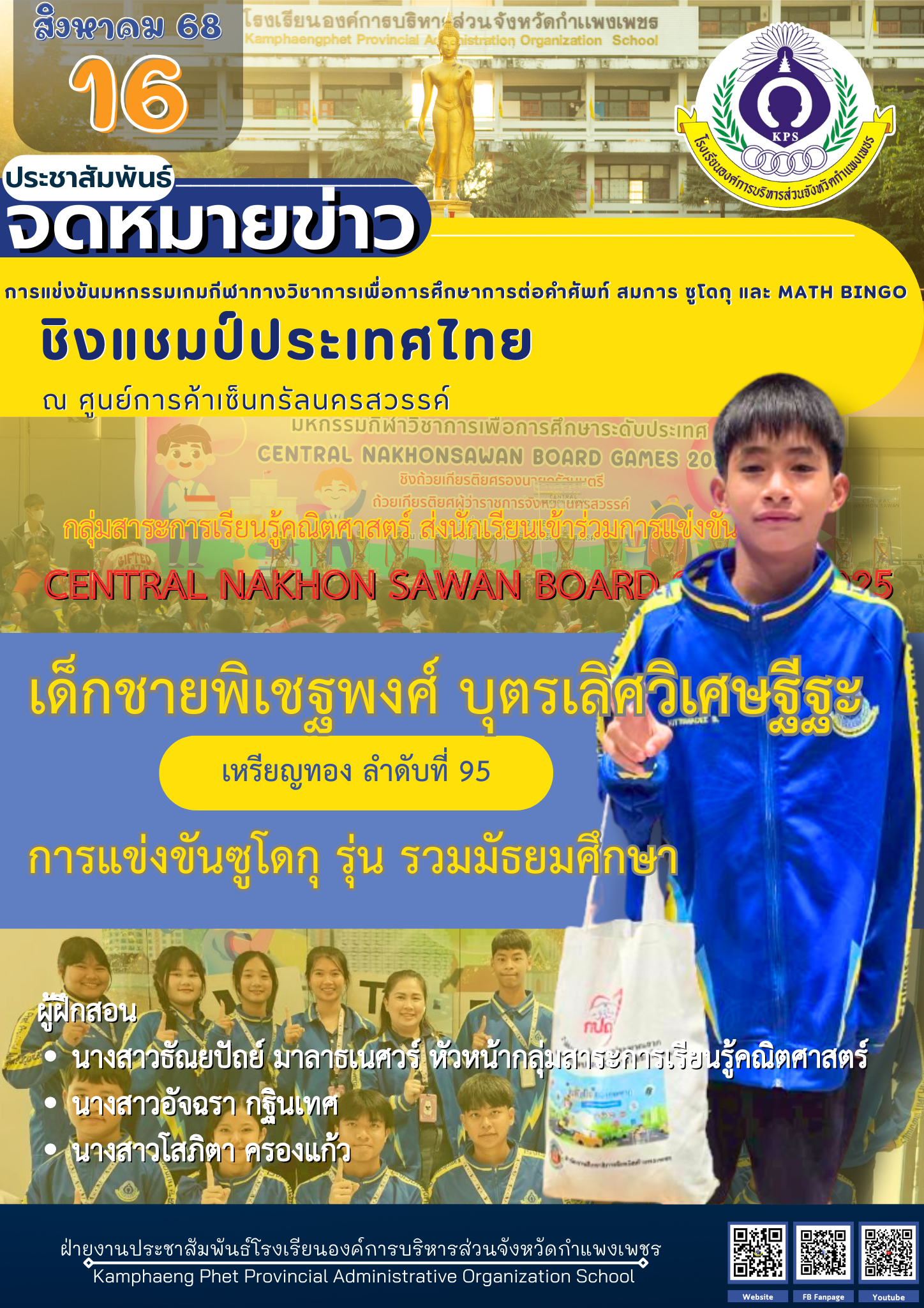 12. CENTRAL NAKHON SAWAN BOARD GAMES 2025 ระดับประเทศ