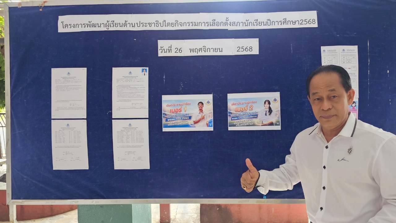 3. กิจกรรมเลือกตั้งประธานนักเรียน ประจำปีการศึกษา 2568