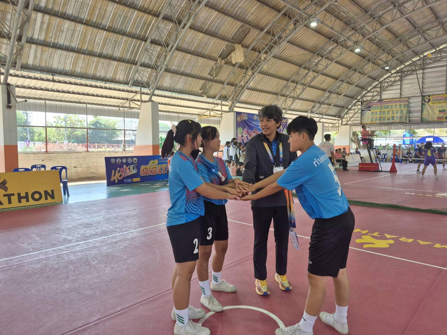 4. กีฬานักเรียนท้องถิ่น ระดับประเทศ “ศรีเกษเกมส์” กีฬาเซปักตะกร้อ