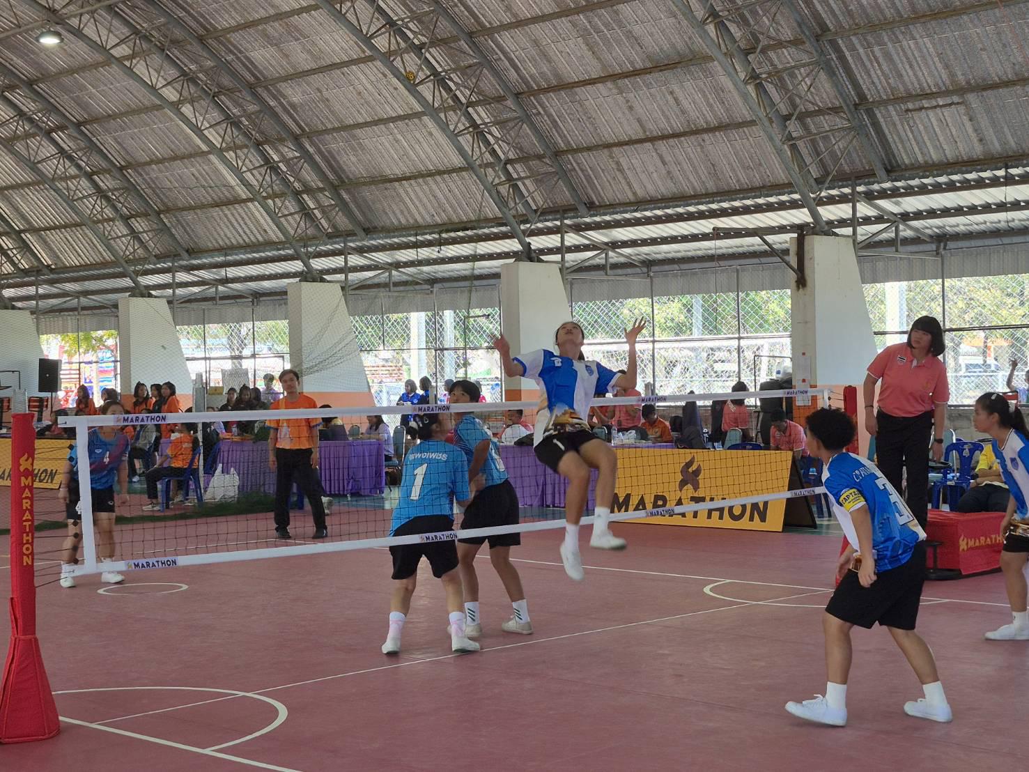 2. กีฬานักเรียนท้องถิ่น ระดับประเทศ “ศรีเกษเกมส์” กีฬาเซปักตะกร้อ